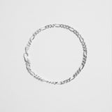 Figaro Chain Bracelet | Silver