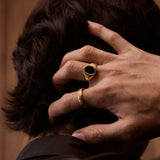 Polyphemus Onyx Ring | Gold Vermeil
