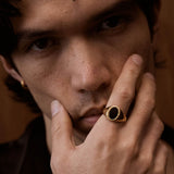 Polyphemus Onyx Ring | Gold Vermeil