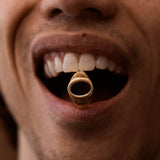 Polyphemus Onyx Ring | Gold Vermeil