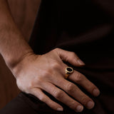 Polyphemus Onyx Ring | Gold Vermeil